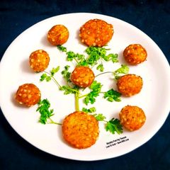 A picture of Sago Potato Balls - Sabudana Vada - Maha Shivratri Fasting Special.