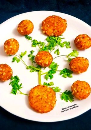 A picture of Sago Potato Balls - Sabudana Vada - Maha Shivratri Fasting Special.