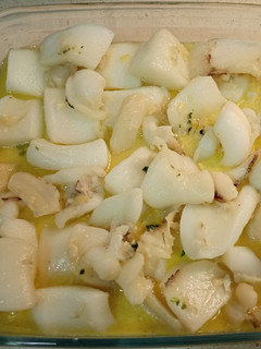 Una foto de Sepia al ajillo en Monsieur Cuisine