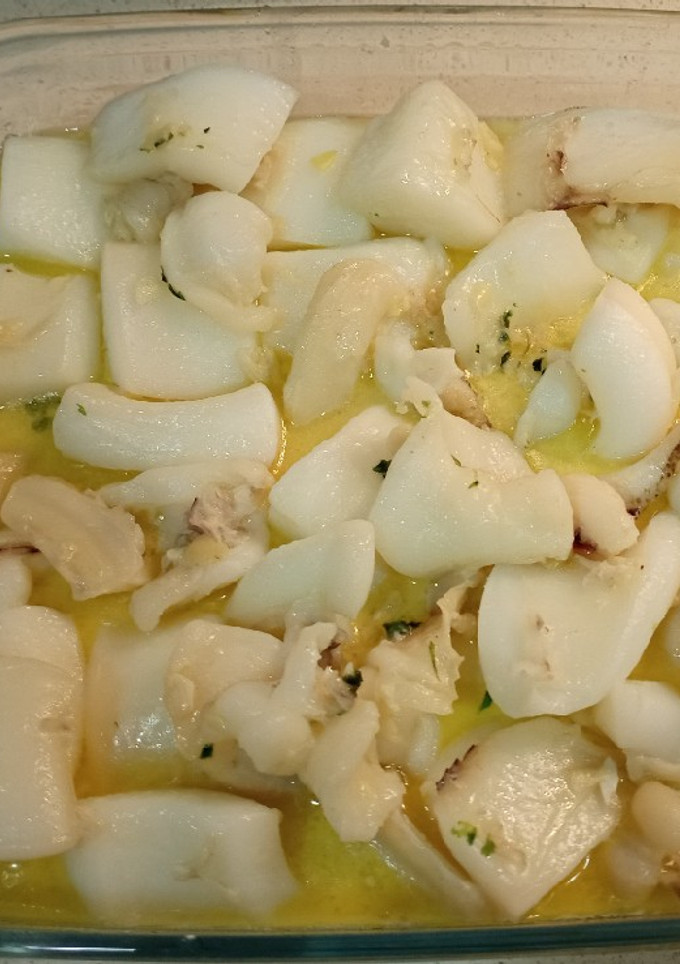 Una foto de Sepia al ajillo en Monsieur Cuisine