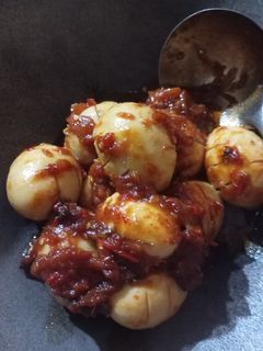 Foto resep Balado telor ayam kampung