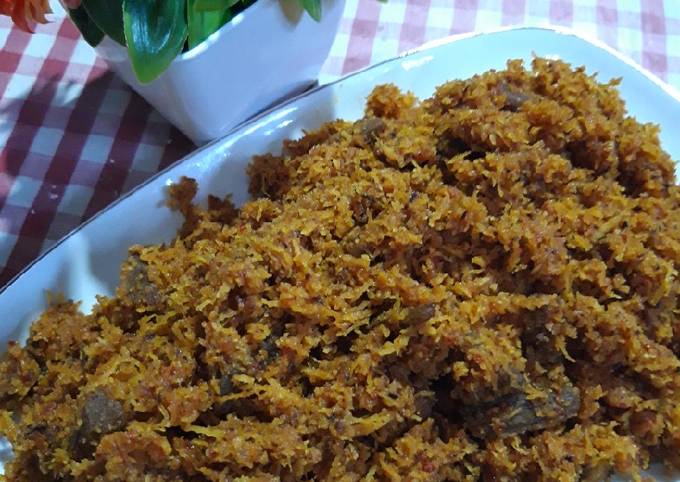 Anti Ribet, Membuat Serundeng daging Bahan Sederhana