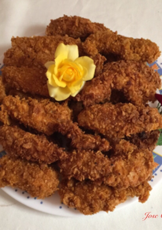 Una foto de Pechugas de pollo estilo KFC