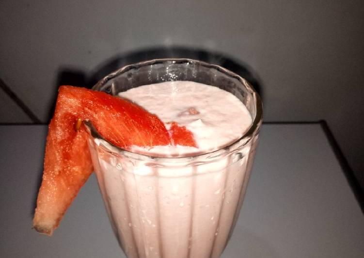 Recipe of Favorite Watermelon smoothie | This is Recipe So Deilicios You Must Test Now !!