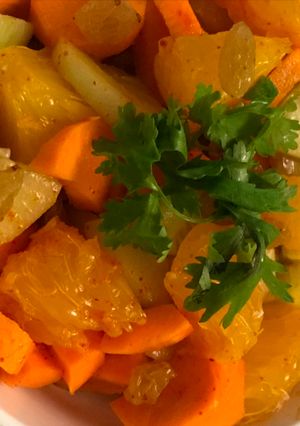 A picture of Orange Cucumber Salad.