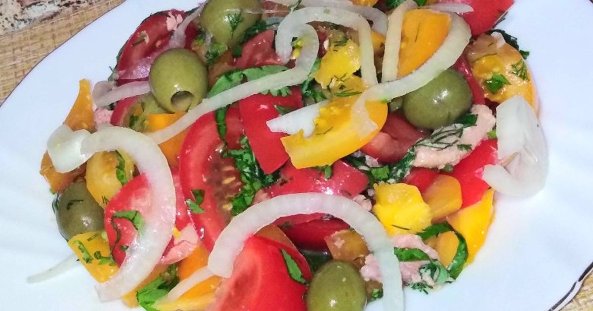 Салат с тунцом и оливками, рецепты с фото (152 пошаговых