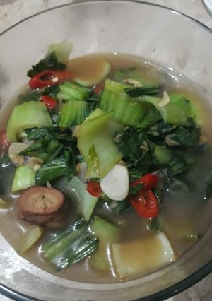 Foto resep Tumis pakchoy ebi saus tiram