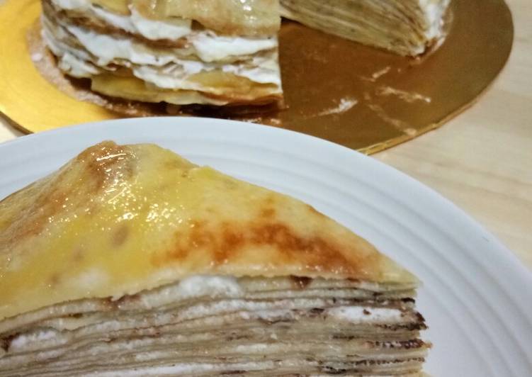 Recipe: Delicious Mille Crepe Cake