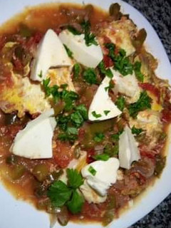 صورة لوصفة شكشوكة بملعقة زيت (صحية)