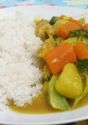 Hình của món Cari rice.