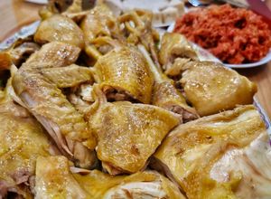 Hình của món Gà hấp mắm.