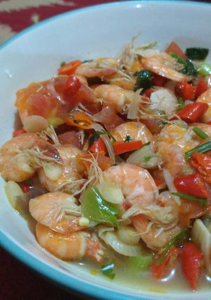 Foto resep Tumis Udang Bumbu Iris