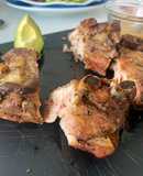 Costillas de cerdo al horno saludable, suave y crujiente