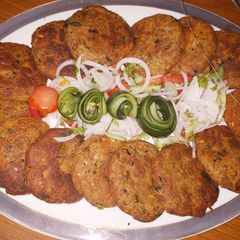 A picture of Shami resha kabab.