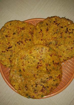 લેફટ ઓવર ભાત ના થેપલા રેસીપી મુખ્ય ફોટો