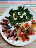 Achicoria salteada con ajo