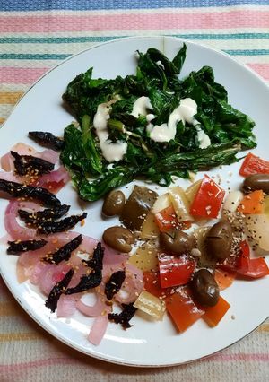 Una foto de Achicoria salteada con ajo