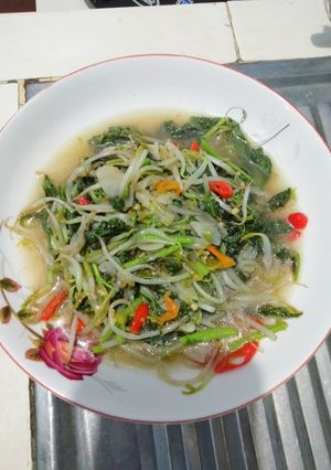 Foto resep Cah bayam dengan toge