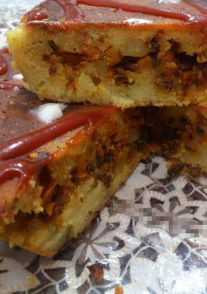 عکسی از دستور کیک گوشت خوشمزه