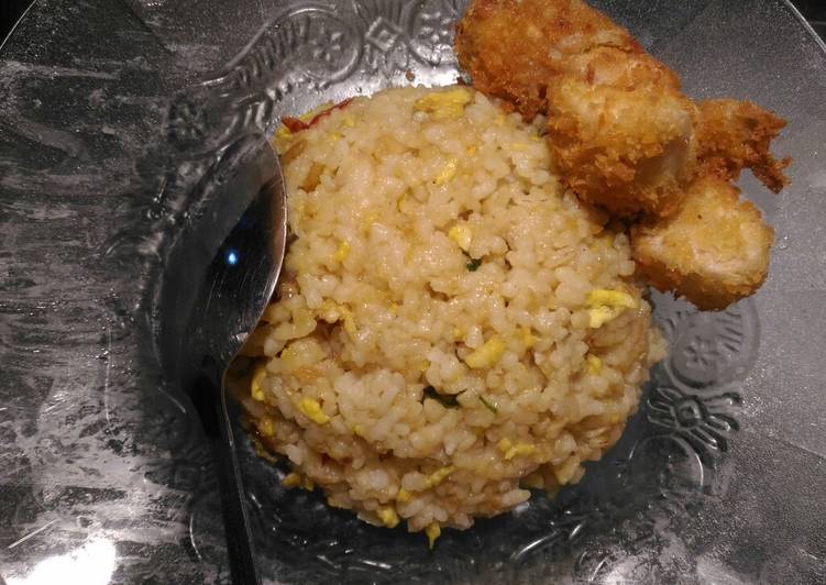 Nasi Goreng Kilat + Simple Fried Chicken