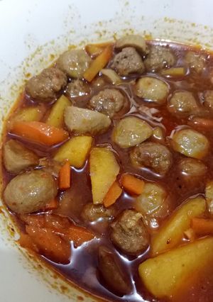 Foto resep Semur bola daging kentang #PR_AnekaSemur