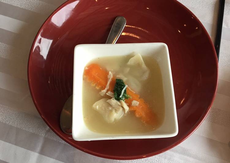 Simple Way to  Chicken wonton soup