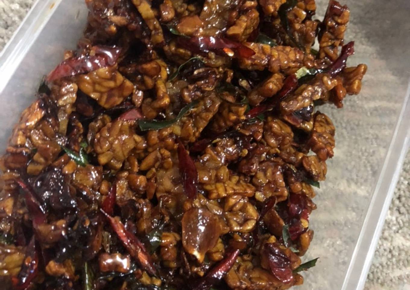 1. Orek tempe mudah dan enak