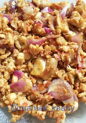 Foto resep Tempe Penyet Sambal Terasi Bawang Mentah