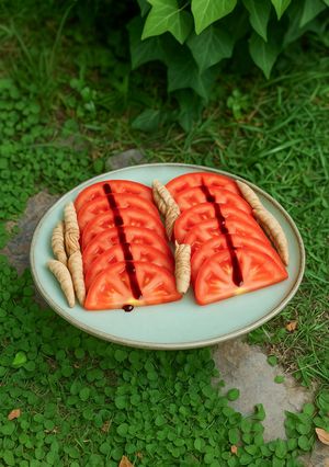Una foto de Tomate con caballa