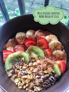 Foto resep Milo avocado smoothie bowl