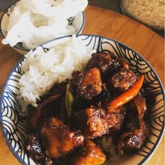 A picture of Indonesian Tempe stir fry - Oseng tempe- Vegan.
