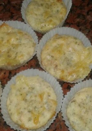 Una foto de Maffins de jamón y queso