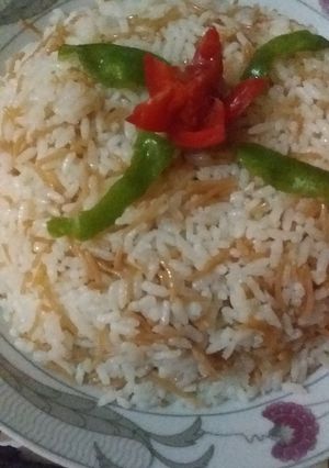 صورة لوصفة ارز بالشعيريه