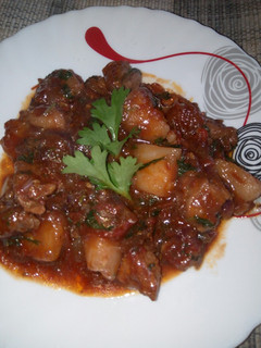 A picture of Hot n sweet pork.
