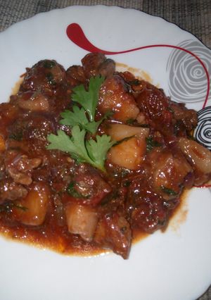 A picture of Hot n sweet pork.