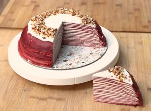 Foto resep Red Velvet Mille Crepe Cake Devina Hermawan