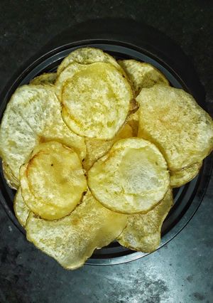 A picture of Potato Chips|British Street-food|Homemade Recipes.
