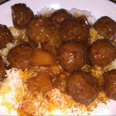 A picture of Sweet & Sour Crockpot Meatballs.