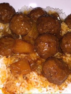 A picture of Sweet & Sour Crockpot Meatballs.