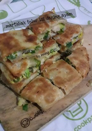 Foto resep Martabak telur isi daging ayam