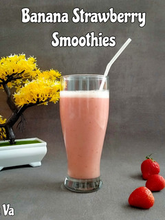 Foto resep Banana Strawberry Smoothies