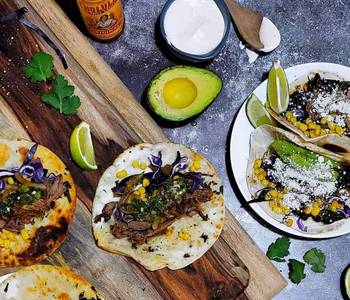The New Way Serving Recipe Slow Cooker Lamb Tacos with Mint Relish and Spicy Aioli Delicious Steady