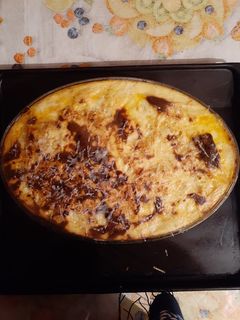 صورة لوصفة غراتان بطاطا وباذنجان 😋🤤