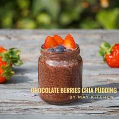 A picture of Chocolate Berries Chia Pudding.