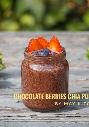 Foto resep Chocolate Berries Chia Pudding