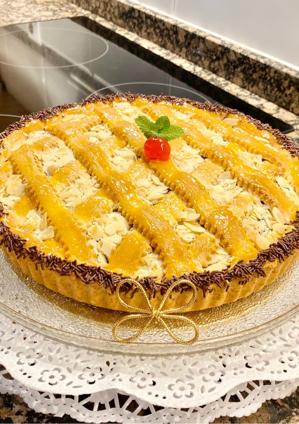 Una foto de Pastel con Nutella y Almendra “sin gluten” (Nutella and Almond cake “gluten-free”)
