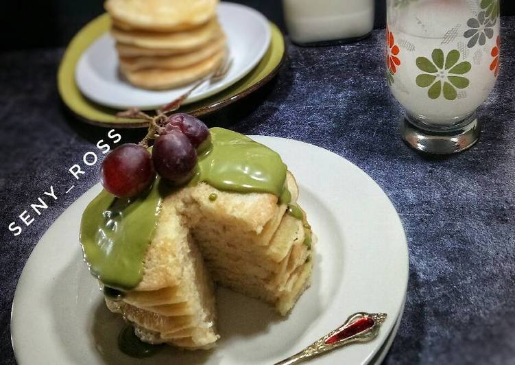 Cara Termudah Menyiapkan Pancake teflon eggless empuk #pr_egglesscake Enak