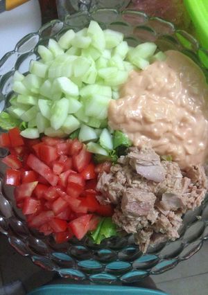Hình của món Salad cá ngừ.
