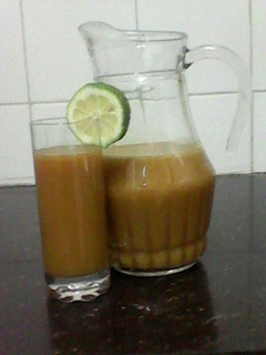 A picture of Tree Tomato Mango Juice.
