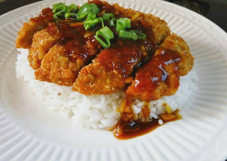 Tempe Katsu with Teriyaki Sauce